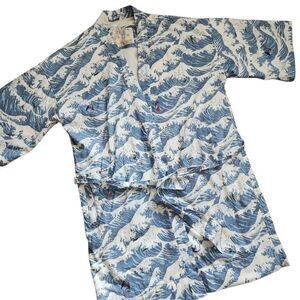 California Cowboy El Garibaldi Yukata Robe The Wedge Lined S/M Streetwear Pocket
